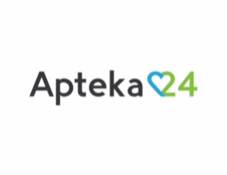 Projekt graficzny logo dla firmy online Apteka 24
